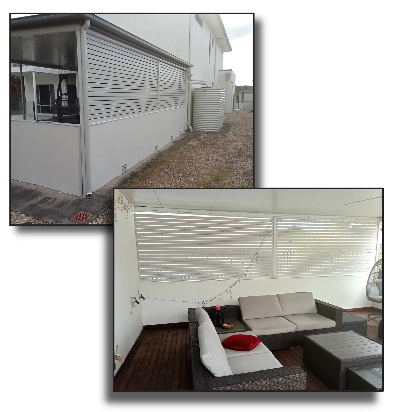 Custom infill panel design Gold Coast - architectural deck screening and privacy solution
