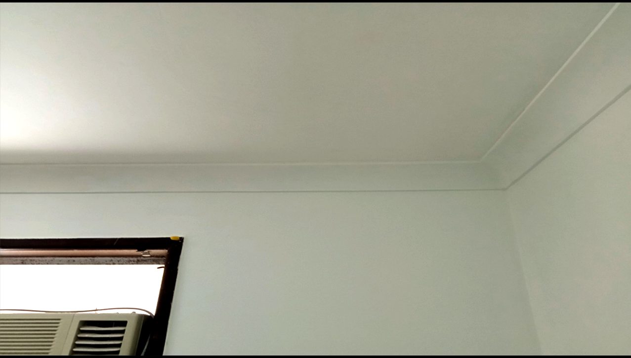 Repaired and repainted ceiling Gold Coast - plaster repair and finishing