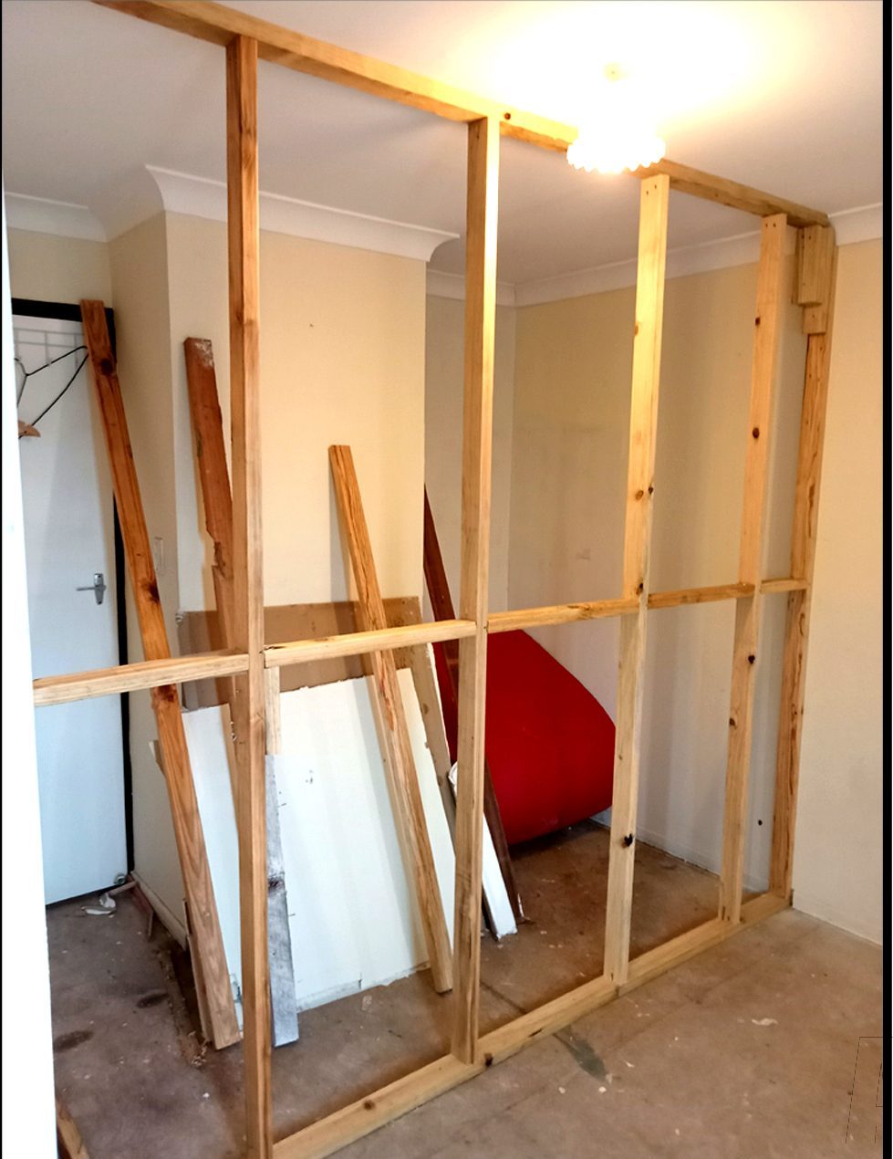 Internal wall framing and alterations Gold Coast - renovation preparation work